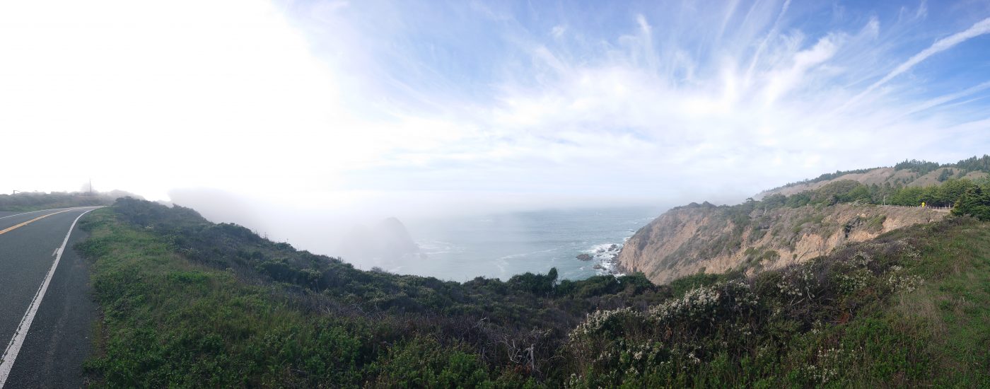 Panorama quelque part sur la West Coast